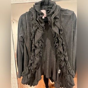 Ruffle cardigan